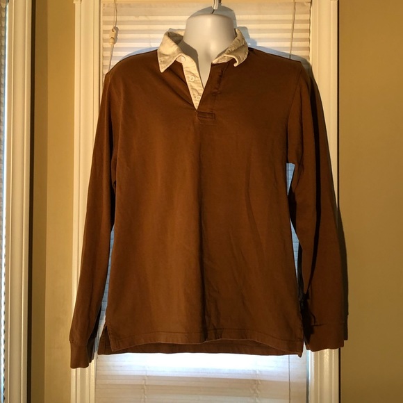 American Eagle Outfitters Shirts Mens Brown American Eagle Rugby